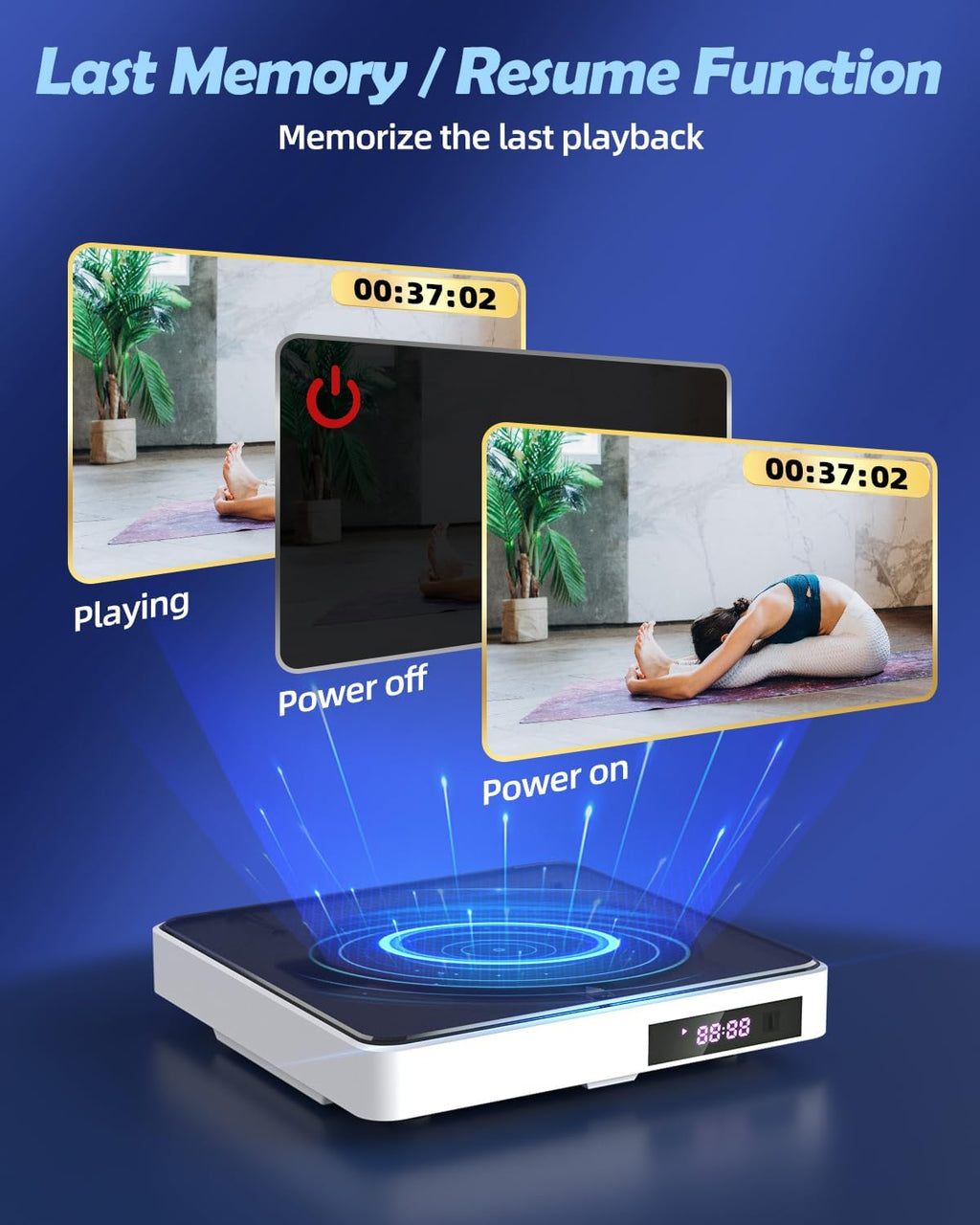 1080P Mini DVD Player with Remote Control V6261
