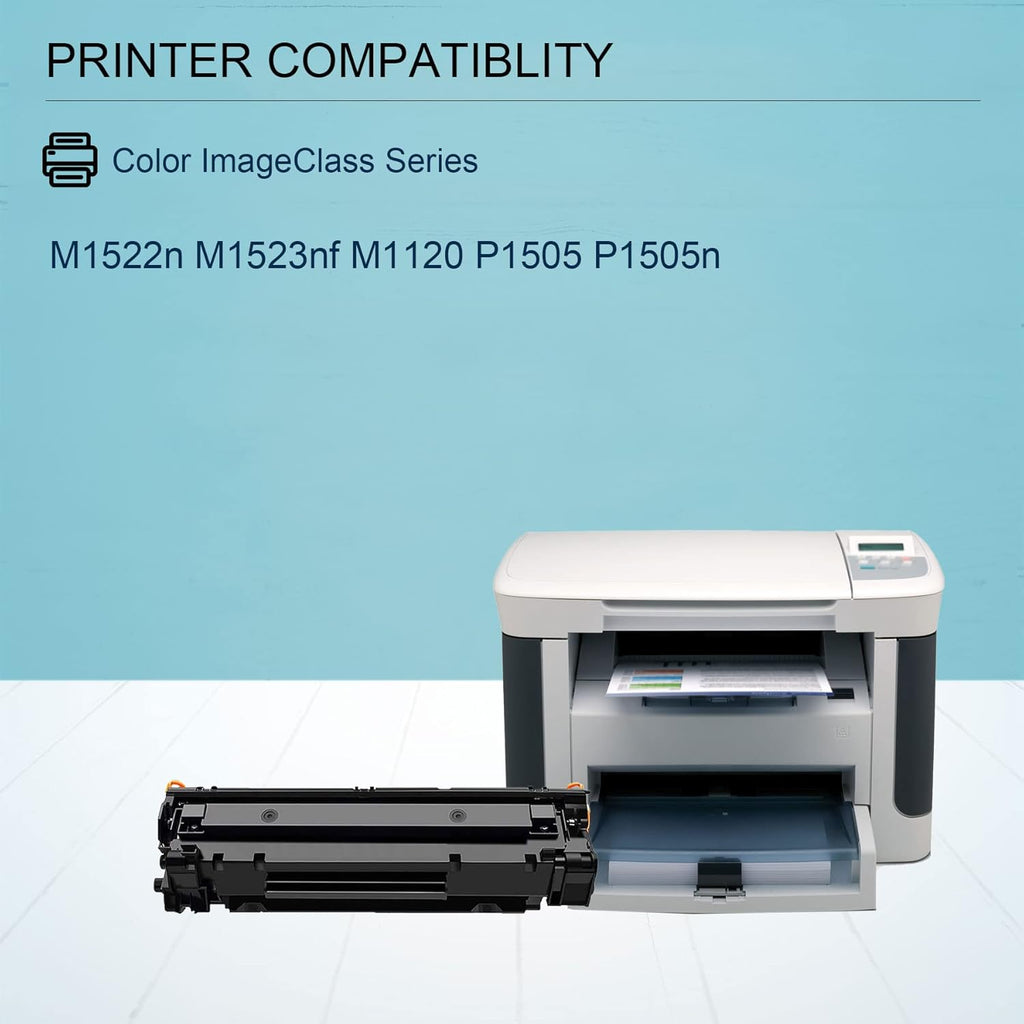 1 Pack Black Toner Cartridge for M1522n M1523nf M1120 MFP P1505 P1505n Printer S143