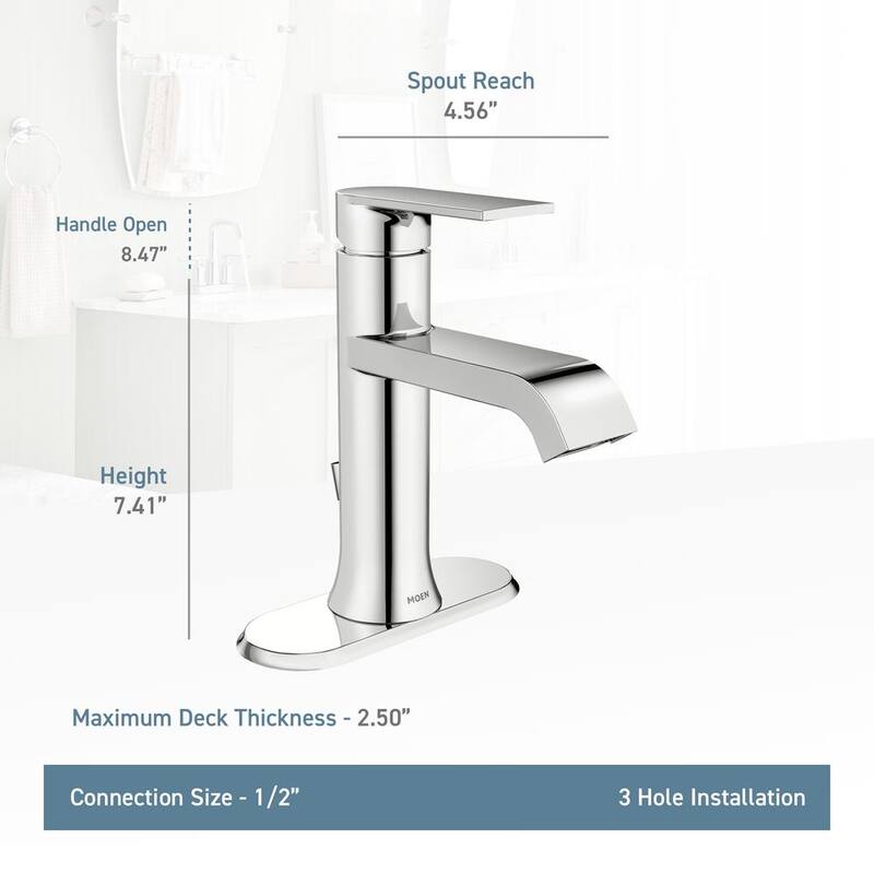 Single Handle Single Hole Bathroom Faucet in Chrome Y75515