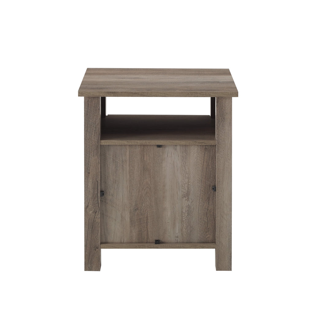 Grey Wash Glass Door Accent Table L886698