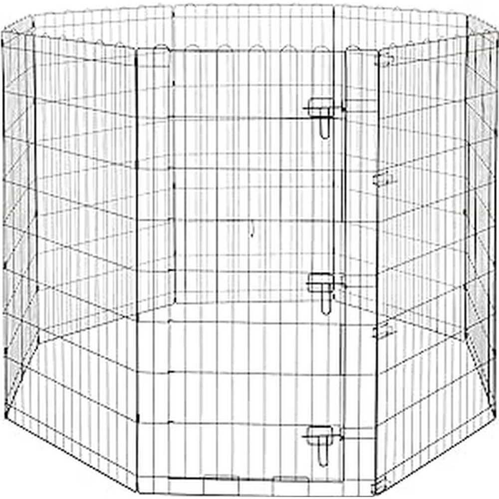 Foldable Metal Pet Dog Exercise Pen with Gate H1985