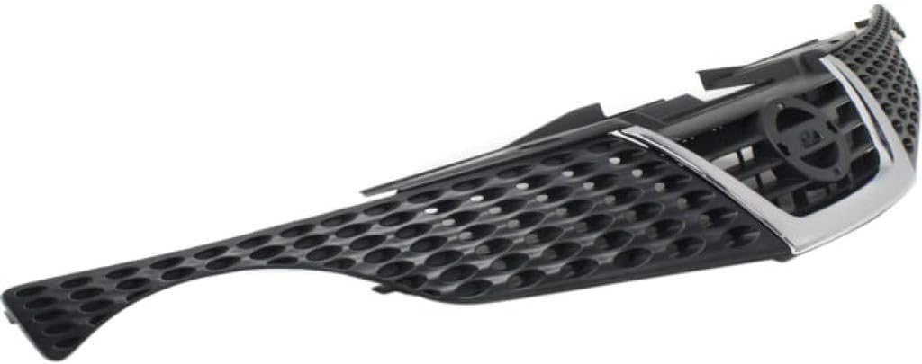 Painted Black Grille Assembly with Chrome Molding Plastic S23991