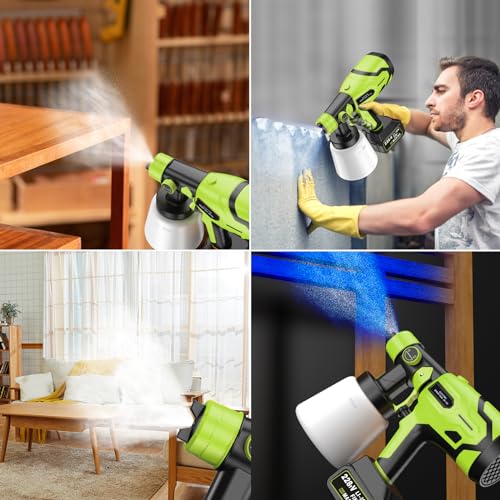 Cordless Brushless Paint Sprayer for 21V Max Battery (2 Battery Included) Z80749