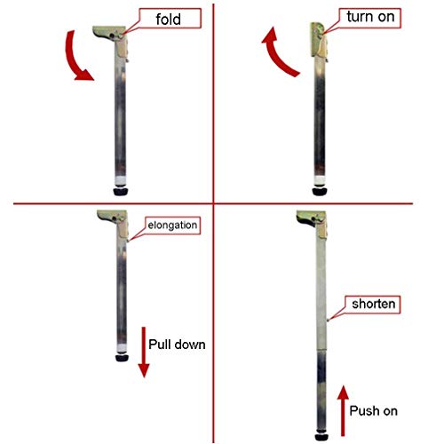 Stainless Steel Folding Telescopic Adjustable Table Legs M7292