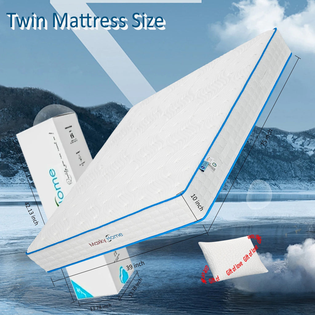 10 Inch Twin Memory Foam Mattress W430451