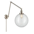 1 - Light Dimmable Swing Arm Brushed Satin Nickel Clear V367