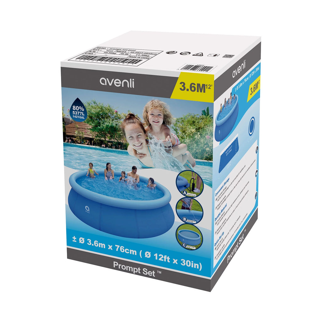 12 Ft x 30 Inflatable Swimming Pool V530