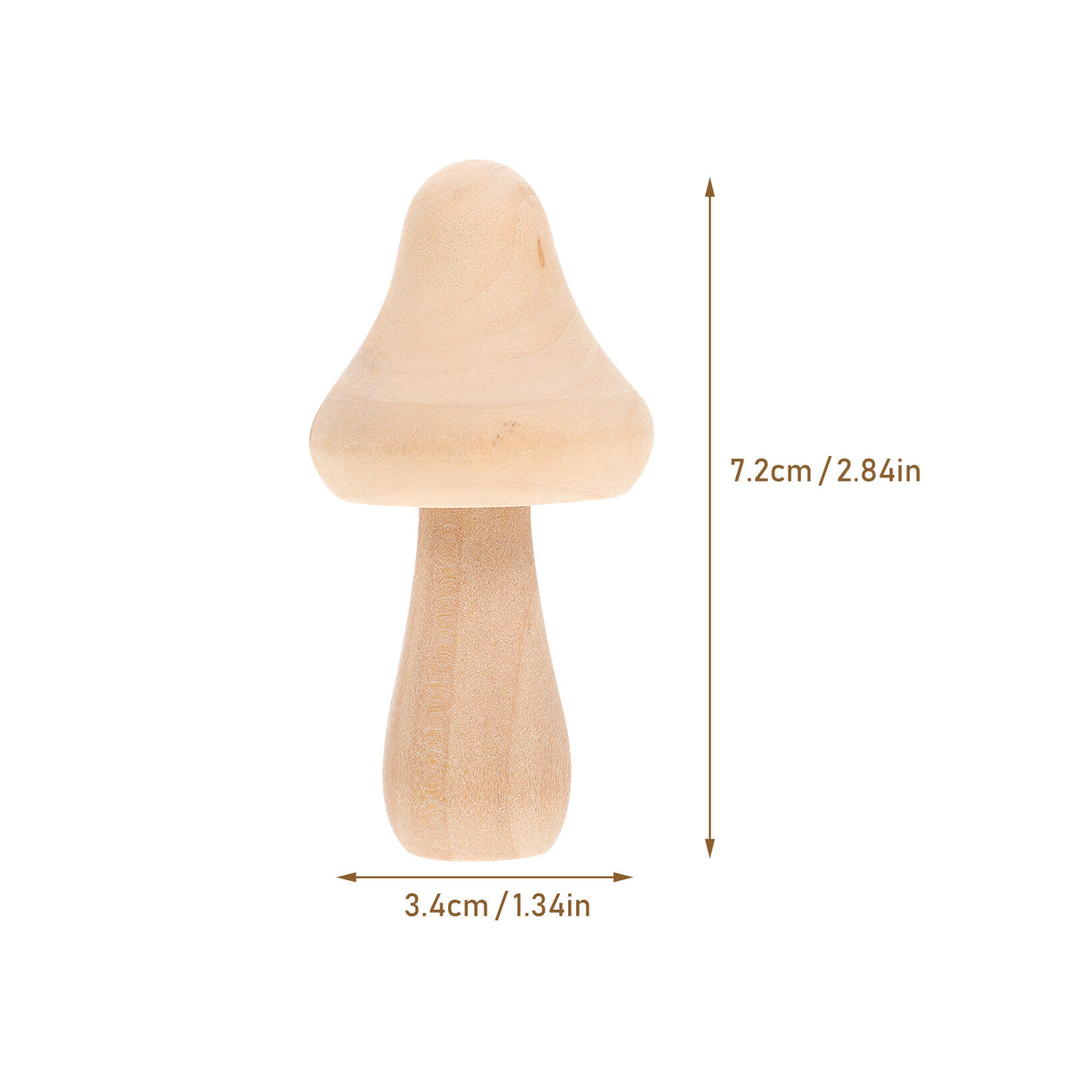 20 Pcs Wooden Mushroom Peg Dolls Set E226