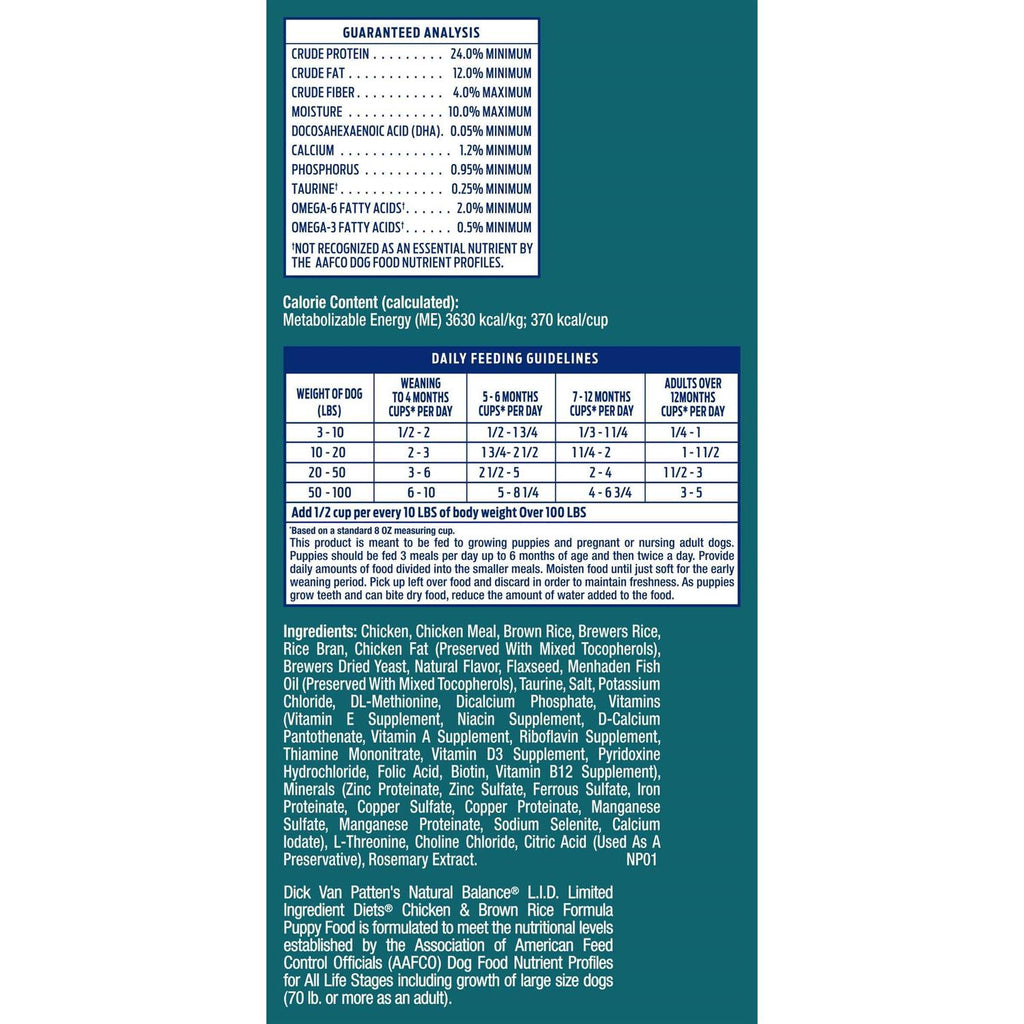 Chicken & Brown Rice Dry Dog Food D540451