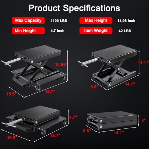 Motorcycle Jack with Dolly X969186
