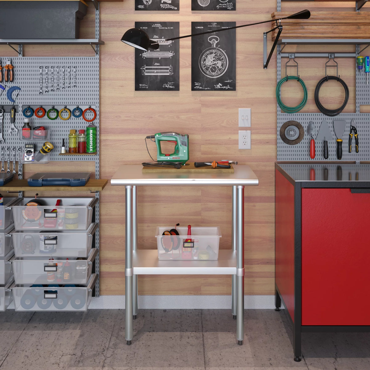18" x 30" Stainless Steel Work Table with Undershelf Y367