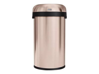 16 Gallon Rose Gold Steel Trash Can P1427