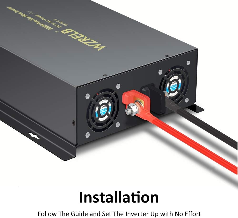 3500Watt 48V DC to 110V 120V AC Power Inverter with Remote Control F134