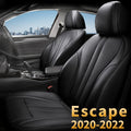 Black Faux Leather Front Seat Covers for Ford Escape N95356