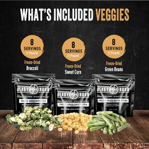 Non-Perishable Freeze-Dried Fruit & Veggie Mix, 56 Servings Q512