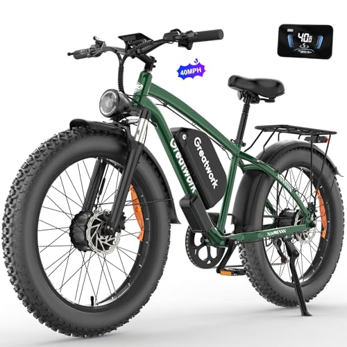 52V 4000/5000W Dual Motor Electric Bike 26" Fat Tire Q170144