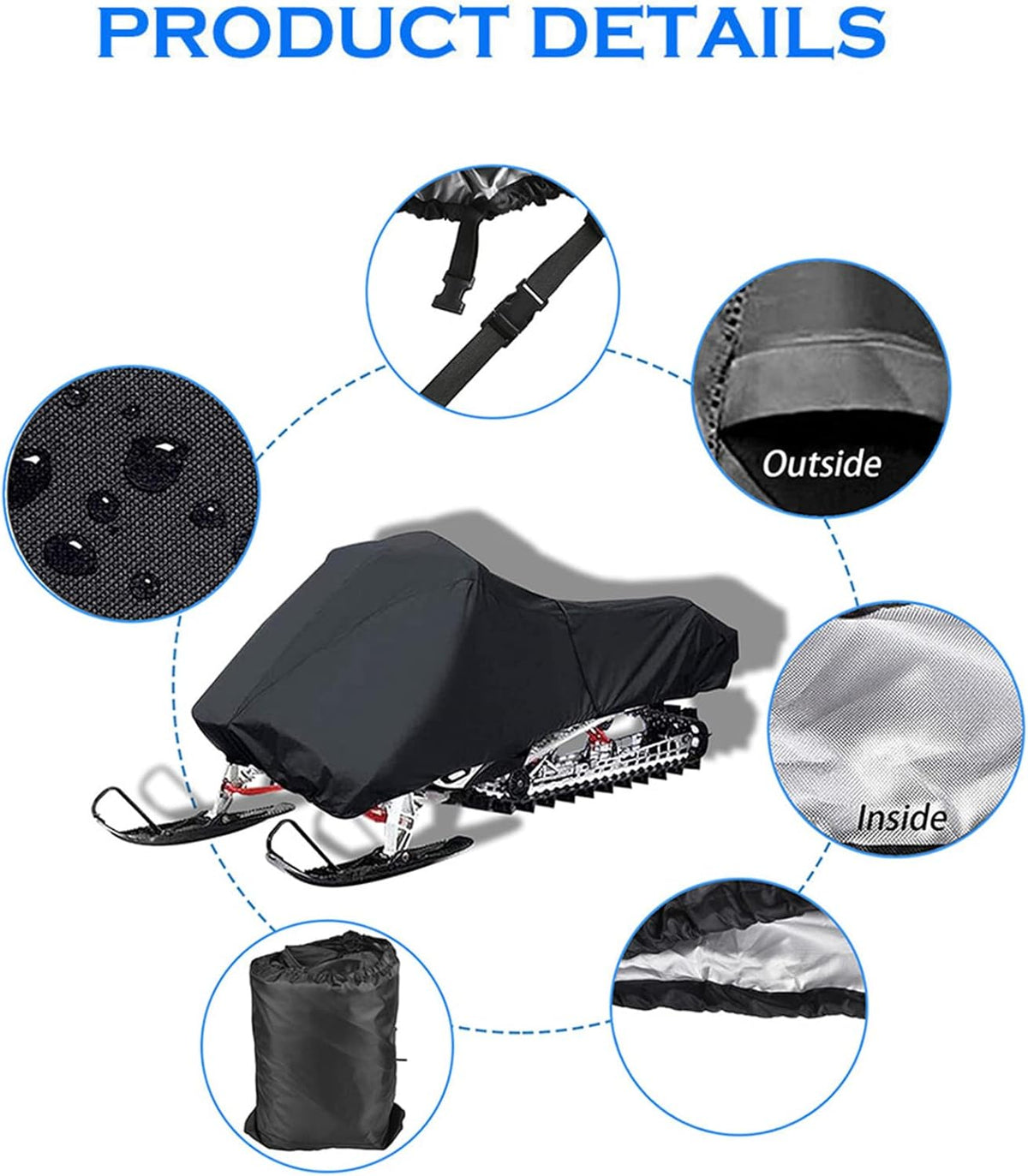 Snowmobile Cover Waterproof Pack of 2 Y302