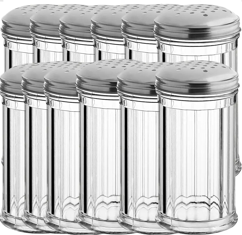 12 Oz Parmesan Cheese Shaker with Stainless Steel Lid F6407