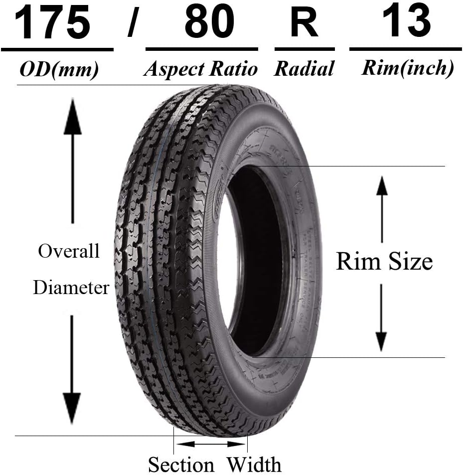 Tire ST175/80R13 6-Ply Load Range C P468