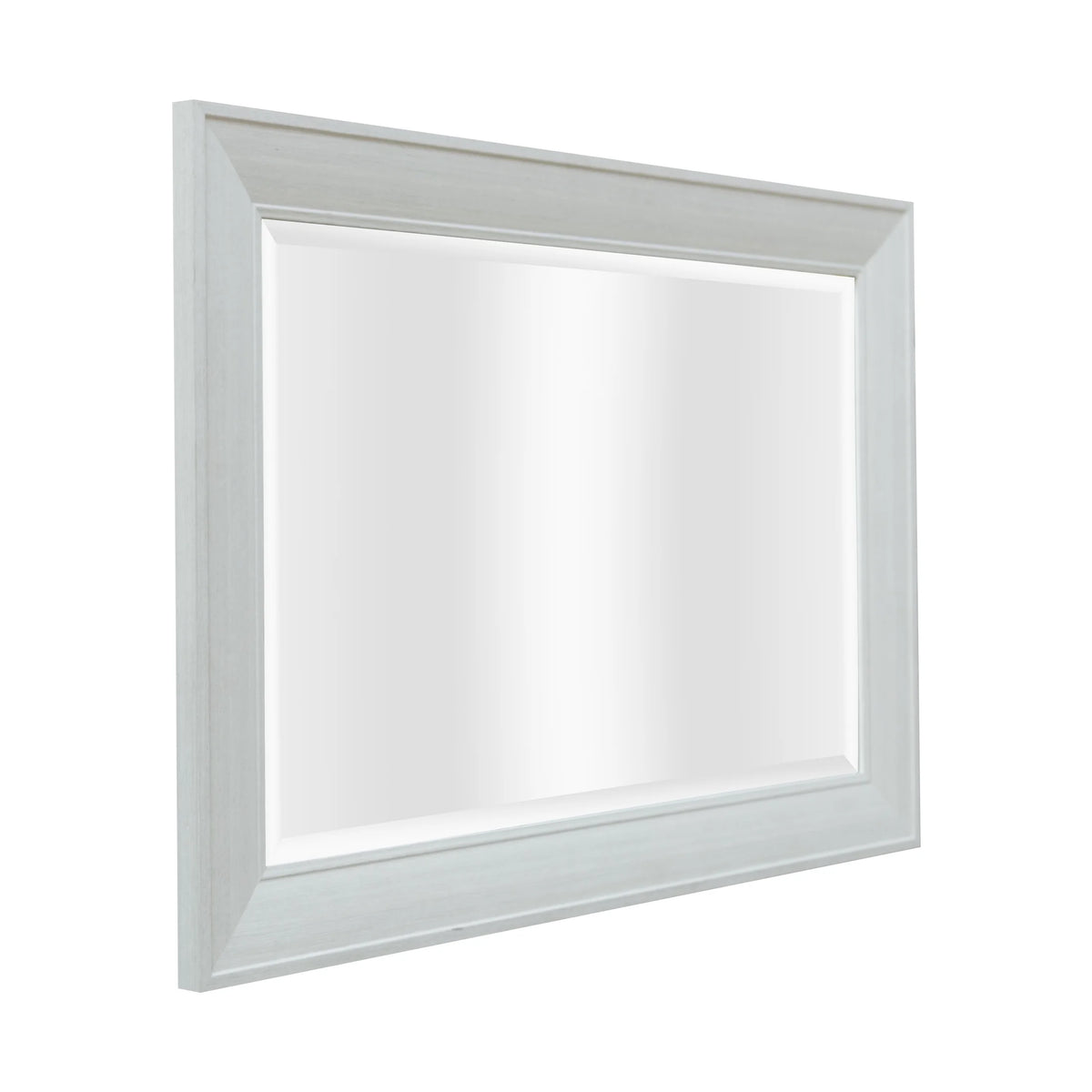 Grey Rectangle MDF Wall Mirror H790989
