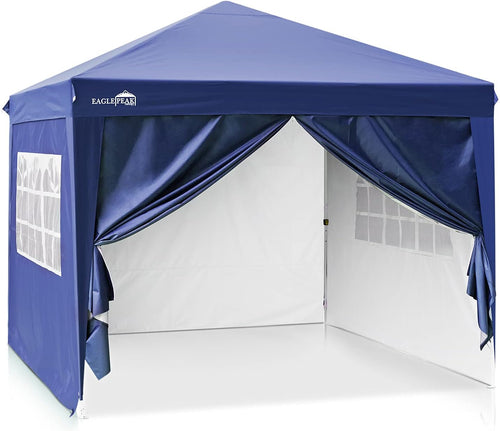 10' x10' Pop Up Canopy Tent with 4 Side Walls (Green) H67768