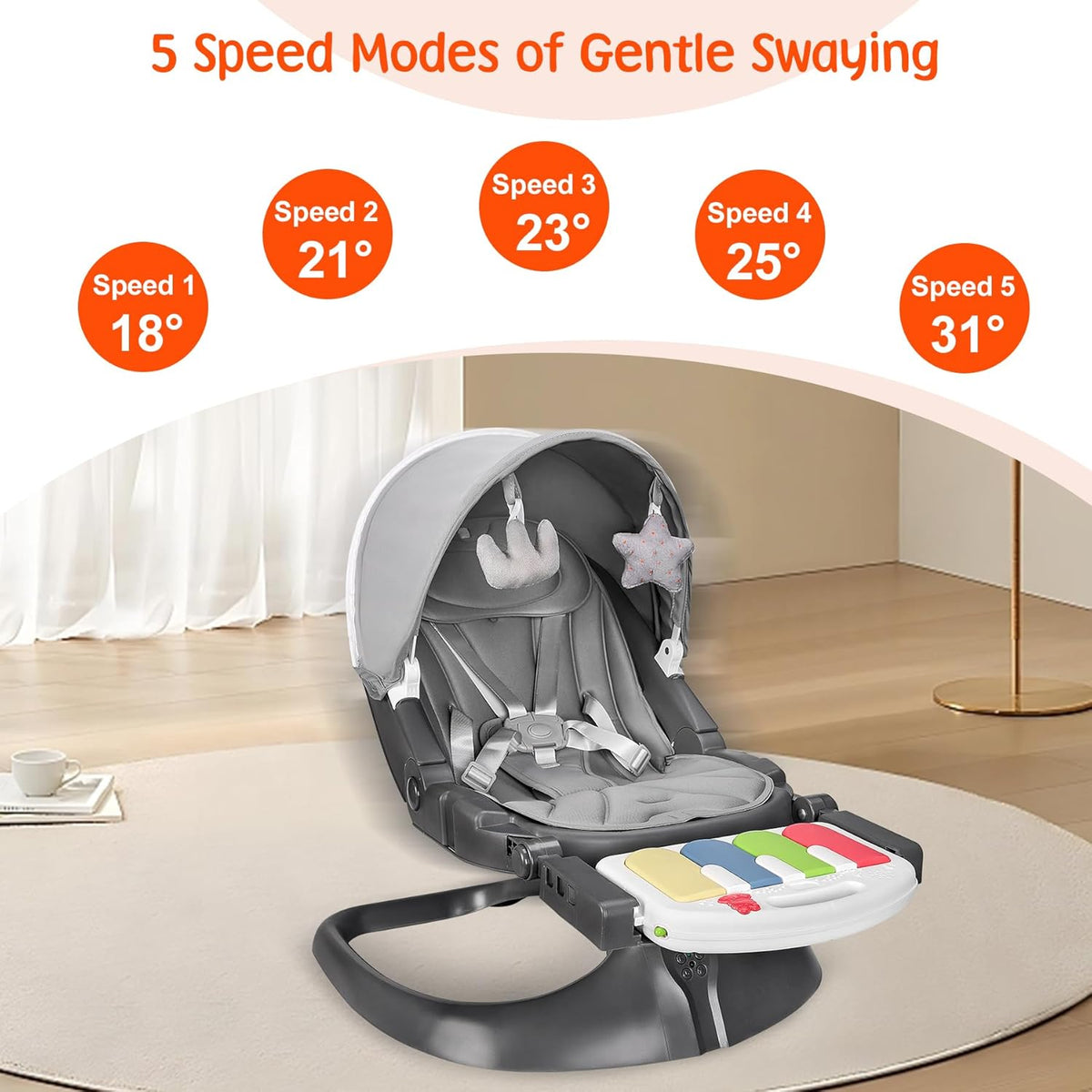 Electric Portable Detachable Baby Swing F849