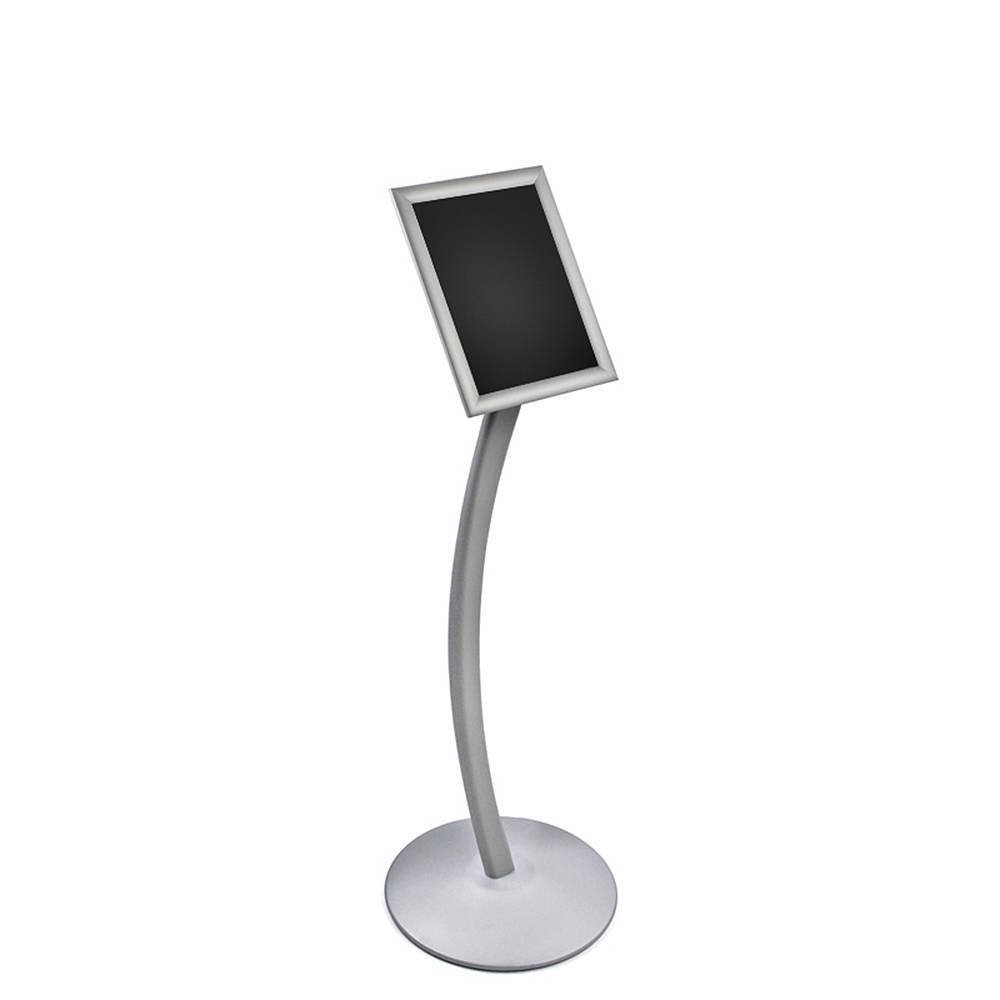 Snap-Frame Sign Holder with Curved Metal Stand I23005