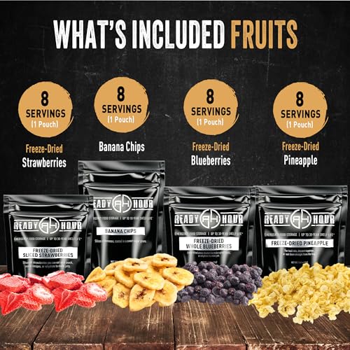 Non-Perishable Freeze-Dried Fruit & Veggie Mix, 56 Servings Q512