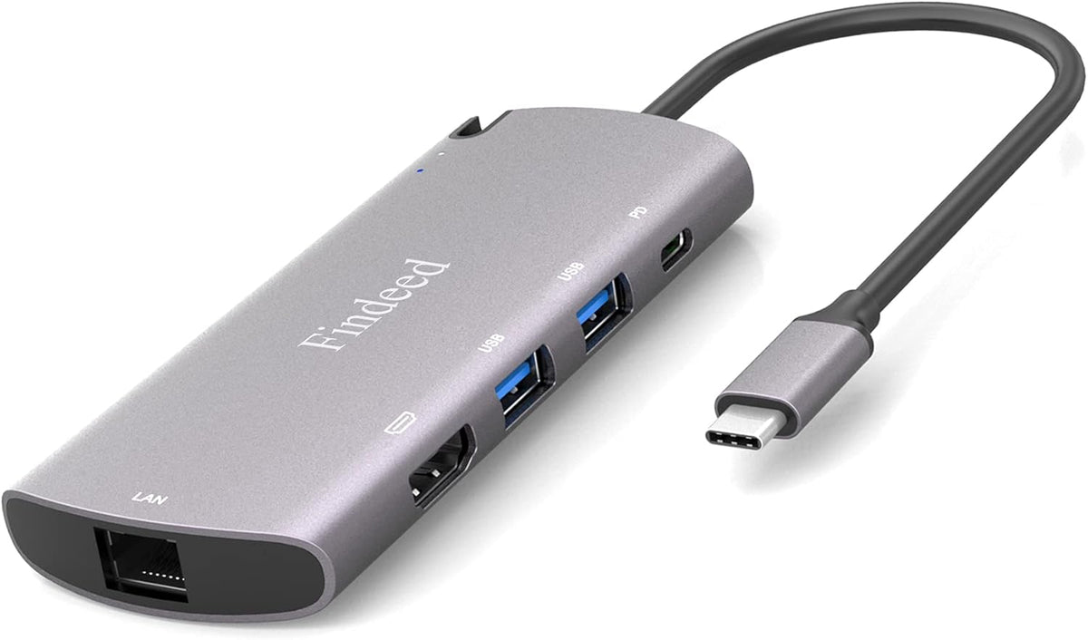 10 in 1 USB C Docking Station with 4K HDMI SD/TF Card Reader E4101