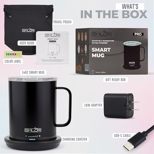 14 oz Self-Heating Battery Powered Mug J351