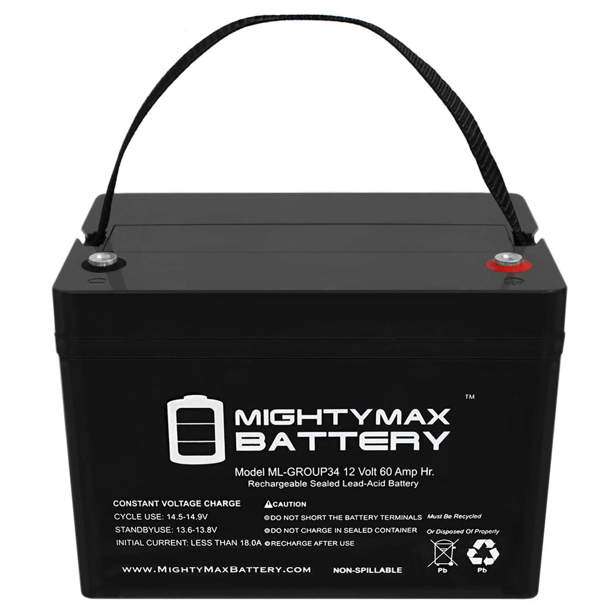 12V 60Ah Group 34 Sealed Gel Battery S9332