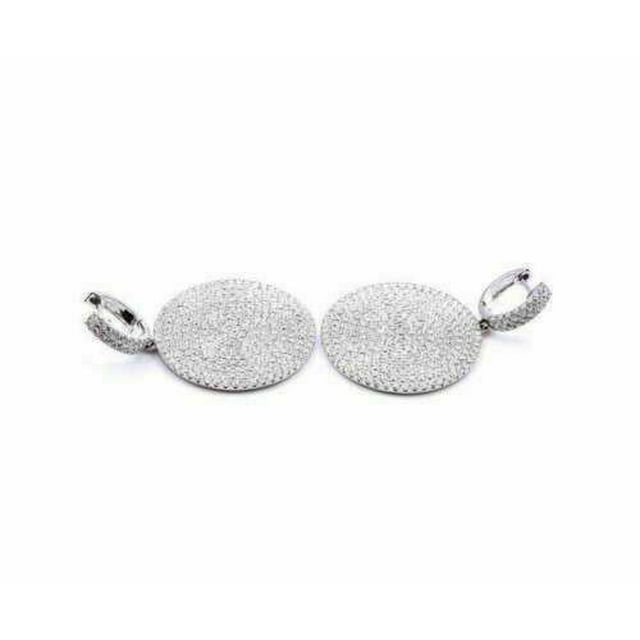 14K White Gold Lab Grown Diamond Drop Earring W42749