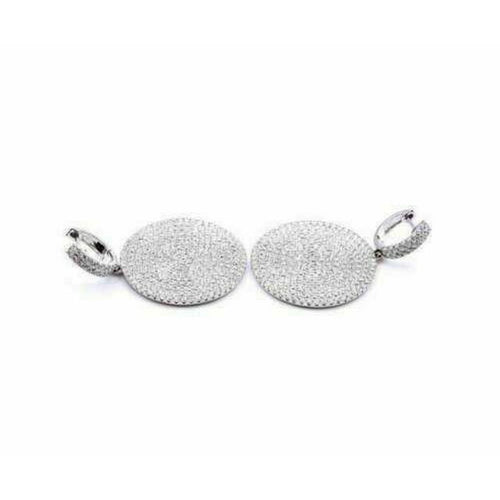 14K White Gold Lab Grown Diamond Drop Earring W42749