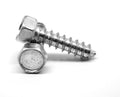 1/4-14 x 1/2 Sheet Metal Screw Indented Hex Head Type AB Zinc Plated V946572