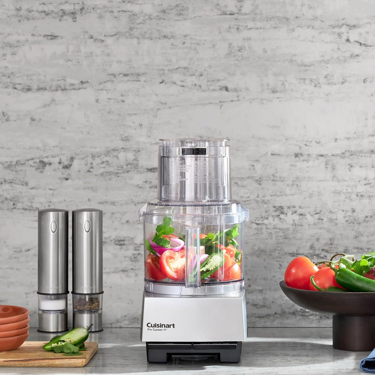 11 Cup Brushed Chrome Food Processor N8185