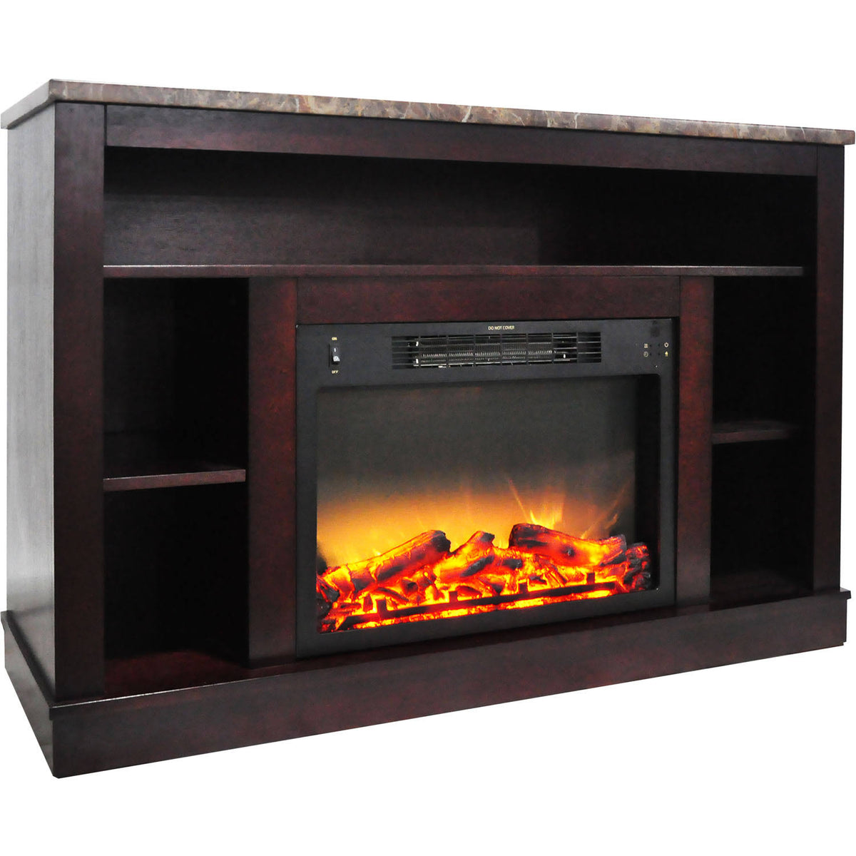 Mahogany Mantel Electric Fireplace U614