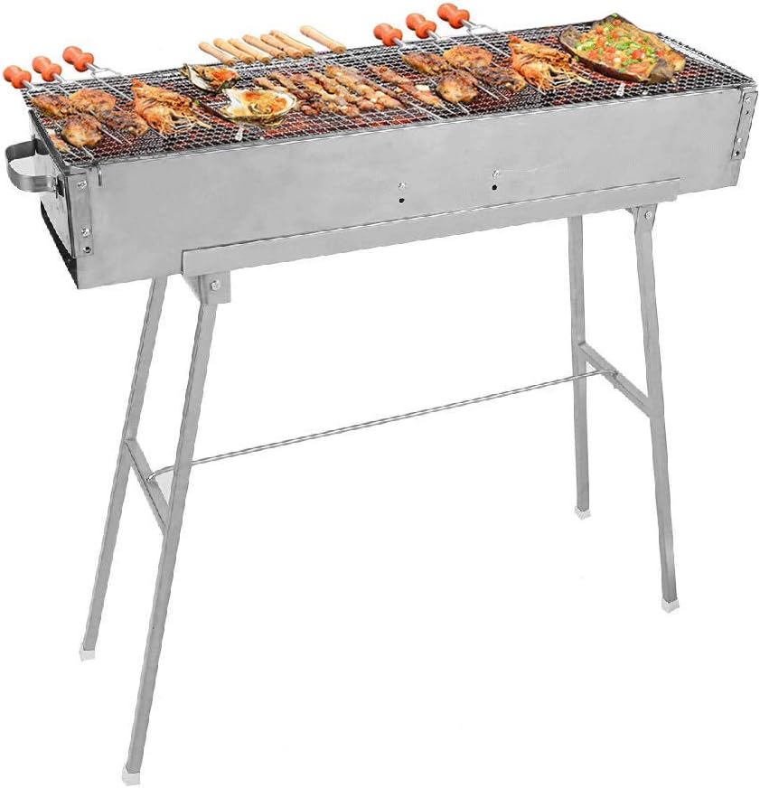 Portable Stainless Steel Folding Charcoal Grill N7056
