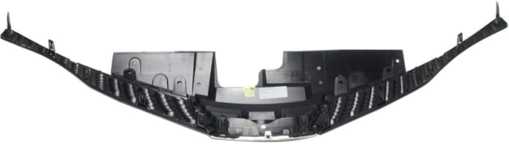 Painted Black Grille Assembly with Chrome Molding Plastic S23991