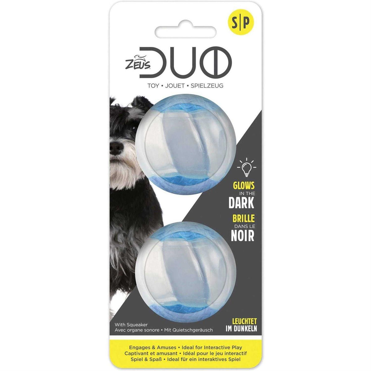 Duo Ball Dog Toy with Squeaker N6116