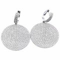 14K White Gold Lab Grown Diamond Drop Earring W42749