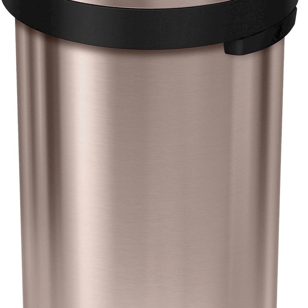 16 Gallon Rose Gold Steel Trash Can P1427