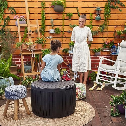 37 Gallon Brown Outdoor Storage Deck Box N137