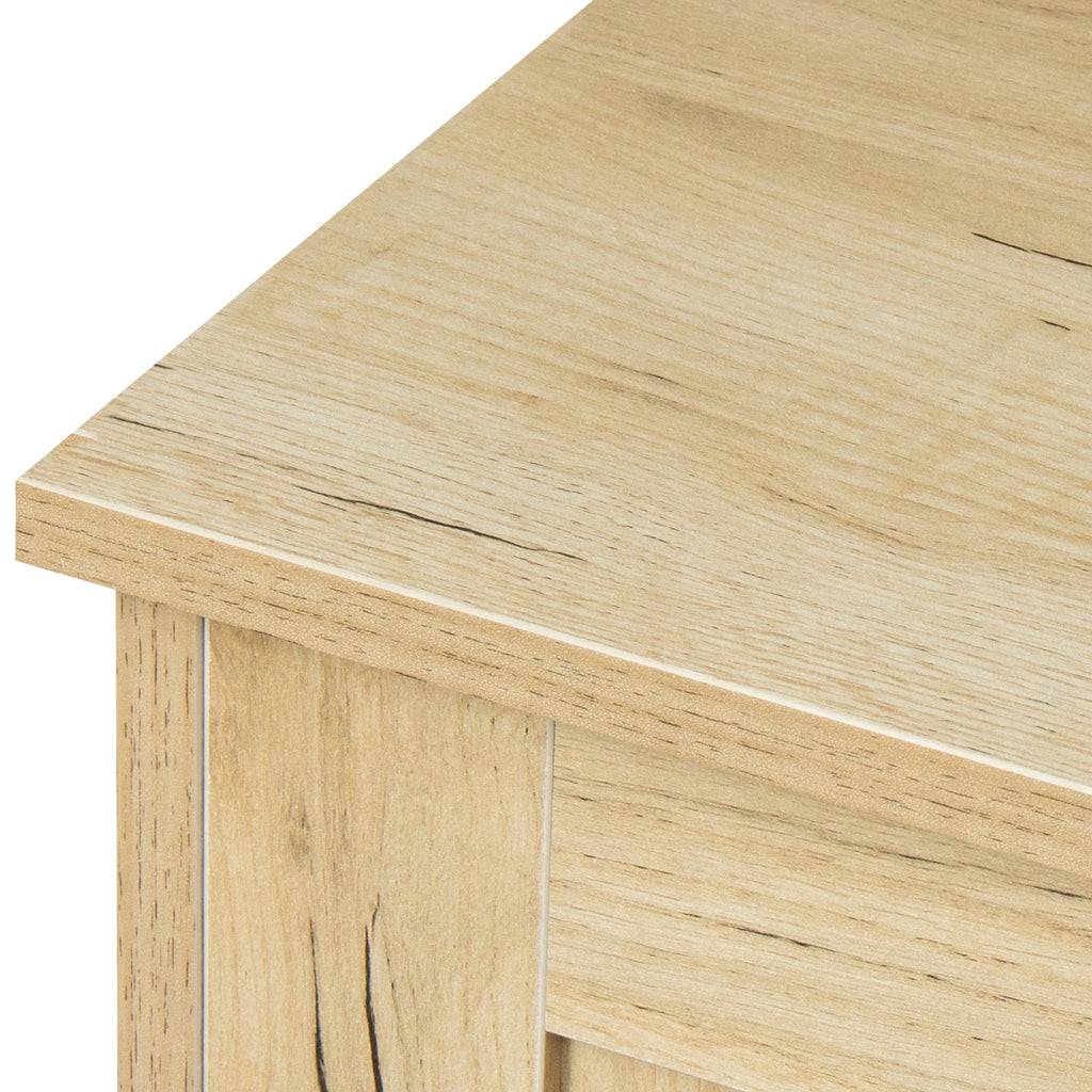 Oak Wood Buffet Sideboard with 2 Doors 1 Storage and 2 Drawers W874413