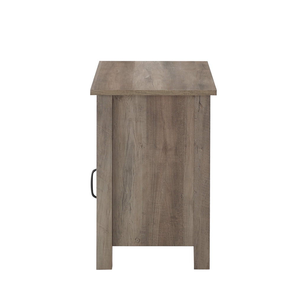 Grey Wash Glass Door Accent Table L886698