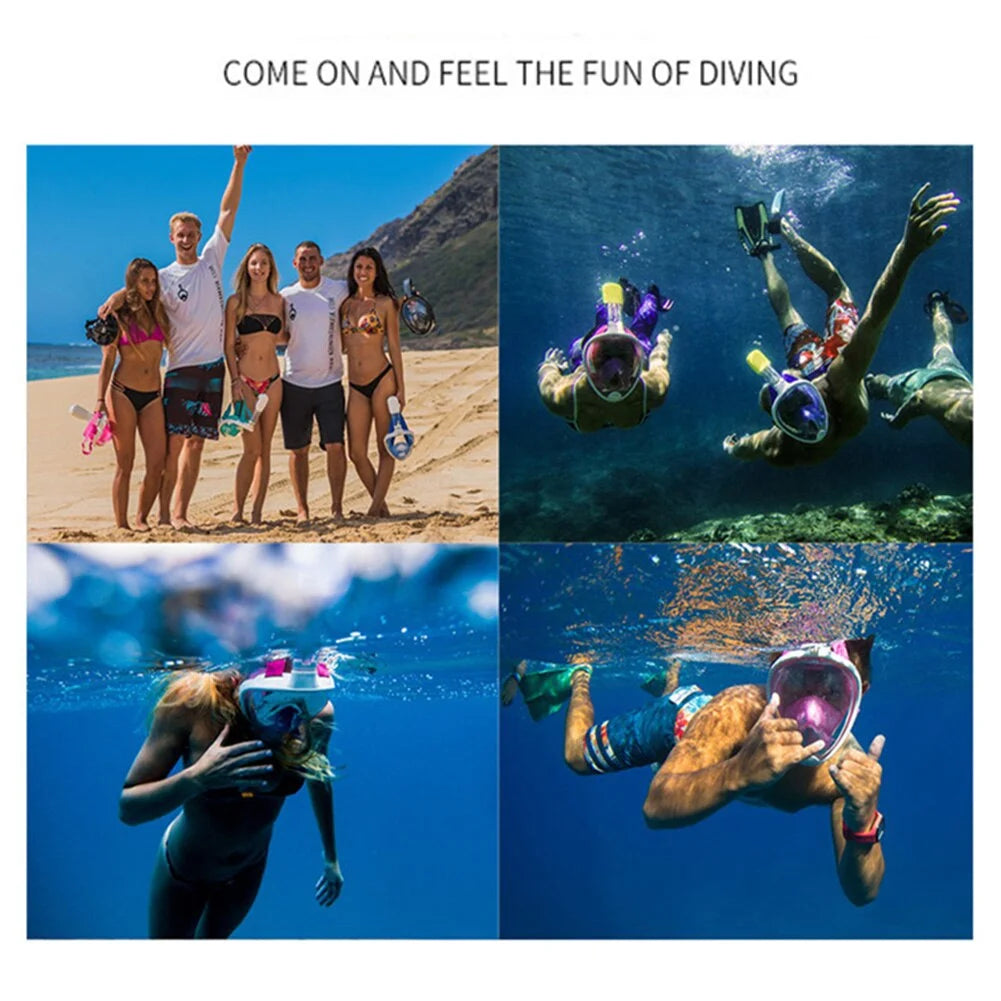 Full Face Snorkeling Mask Anti-fog Diving Equipment Q9595