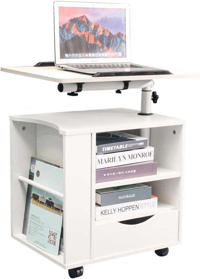 Beige Wooden Nightstand with Drawers J178858