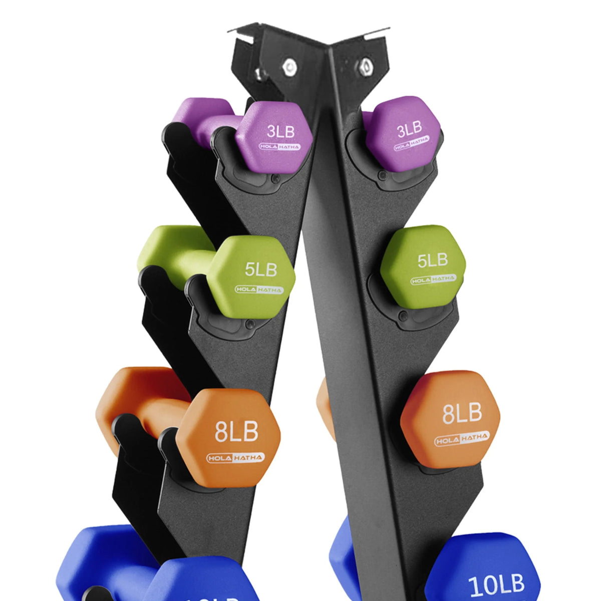 Neoprene Dumbbell Weight Set with Rack Z960534