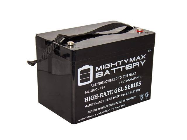 12V 60Ah Group 34 Sealed Gel Battery S9332