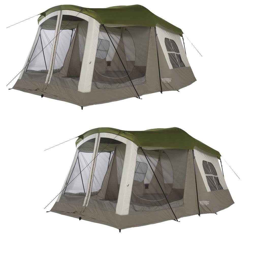 16 x 11' 8 Person 3 Season Screen Room Camping Tent (2 Pack) J454