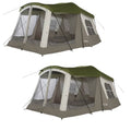 16 x 11' 8 Person 3 Season Screen Room Camping Tent (2 Pack) J454